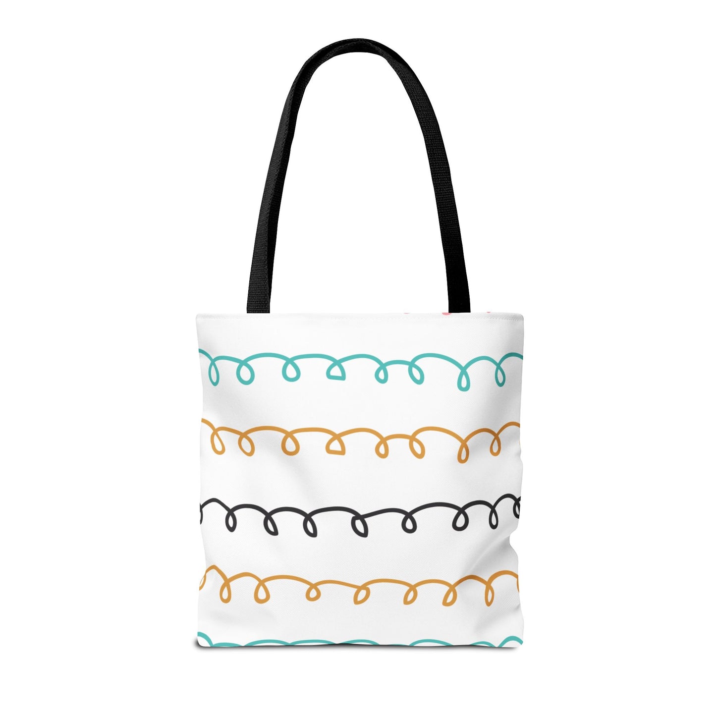 Colorful Swirl Stripe Tote Bag