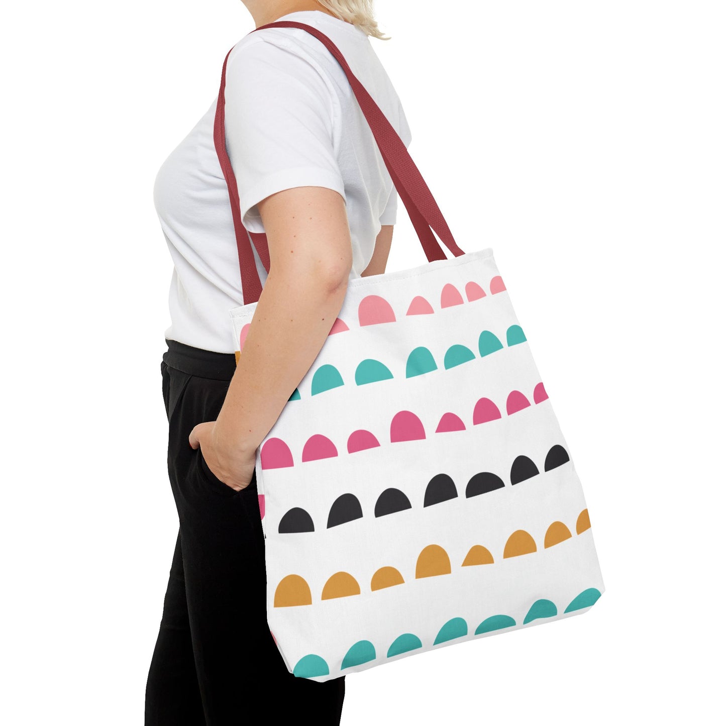 Colorful Arched Dots Tote Bag