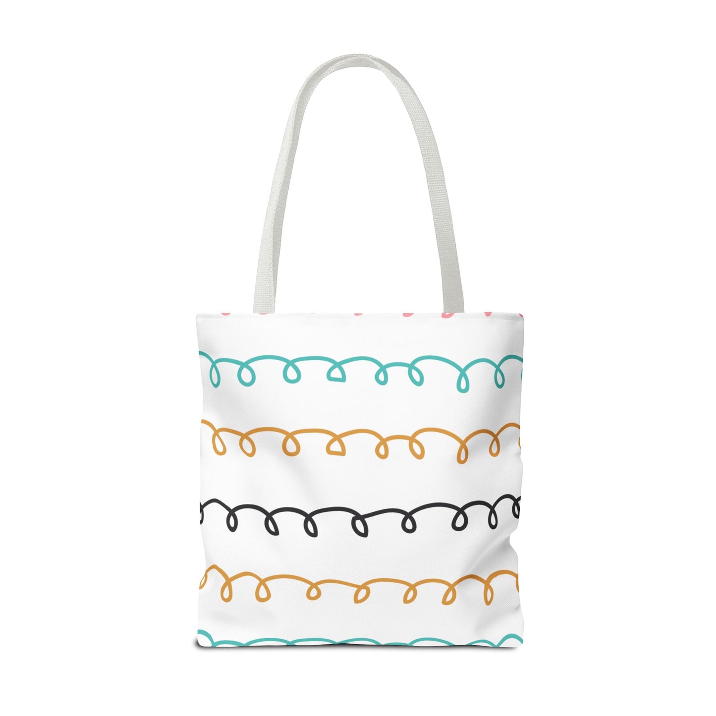 Colorful Swirl Stripe Tote Bag