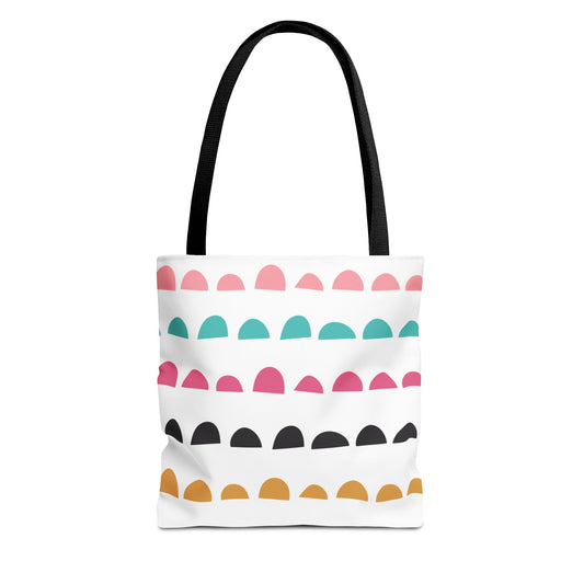 Colorful Arched Dots Tote Bag