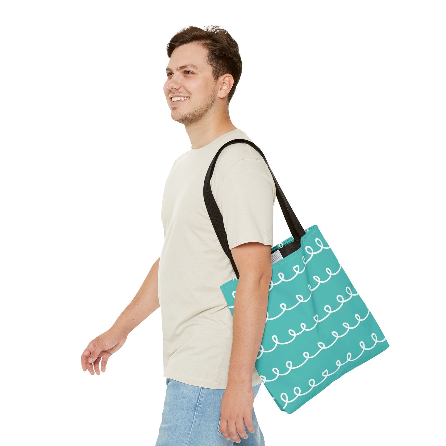 Turquoise Swirl Tote Bag