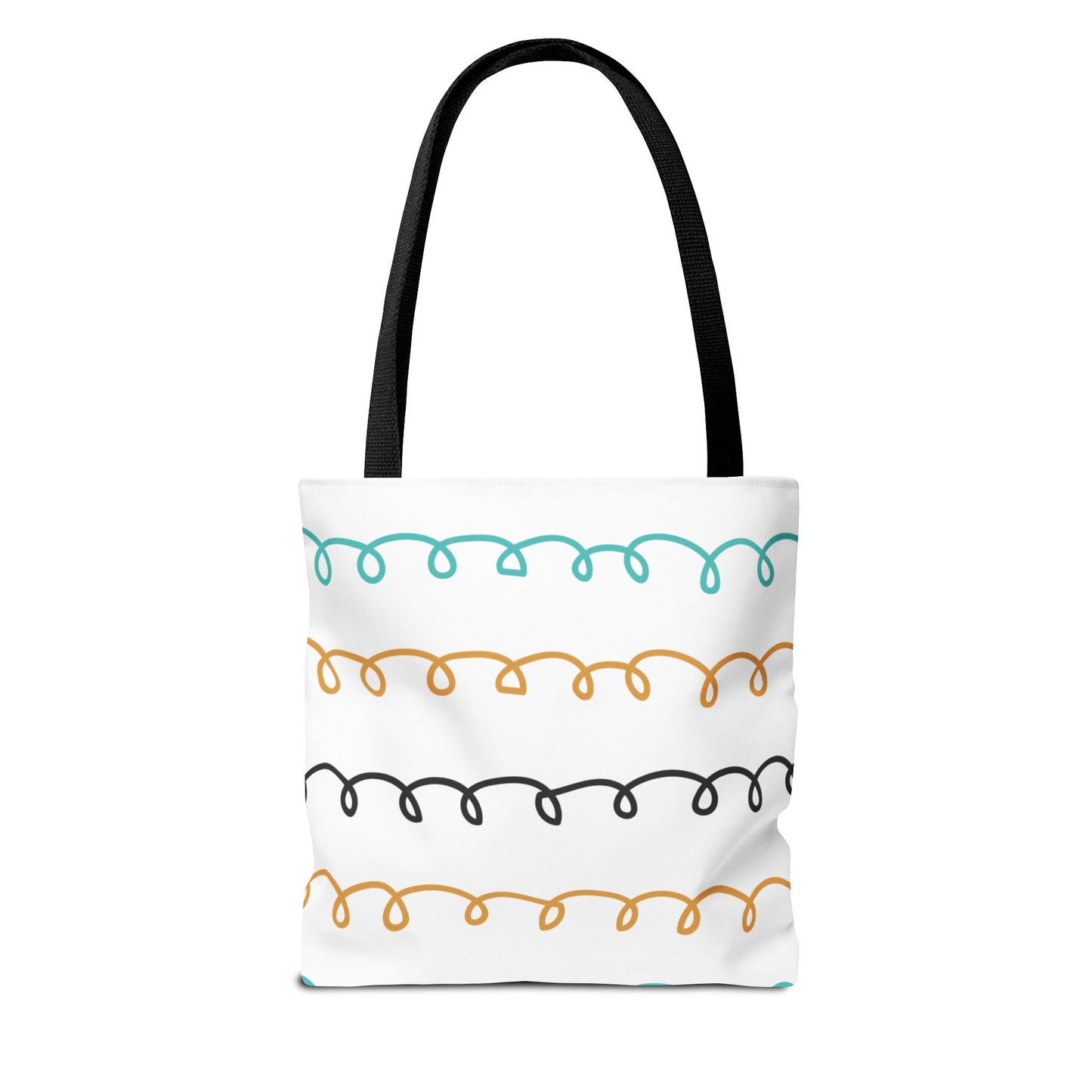 Colorful Swirl Stripe Tote Bag