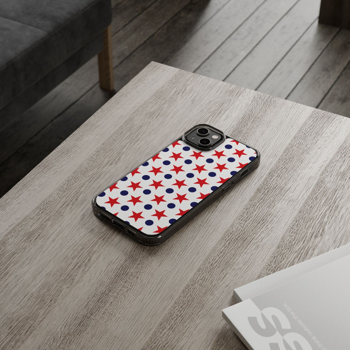 Patriotic Stars and Dots Phone Case