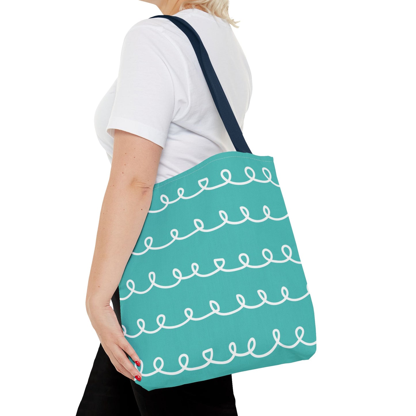 Turquoise Swirl Tote Bag