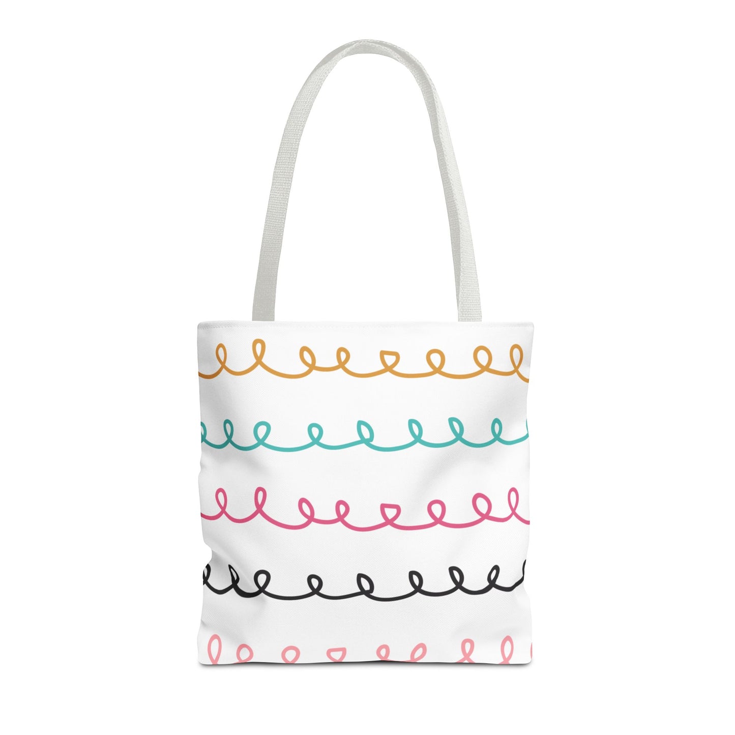 Colorful Swirl Stripe Tote Bag