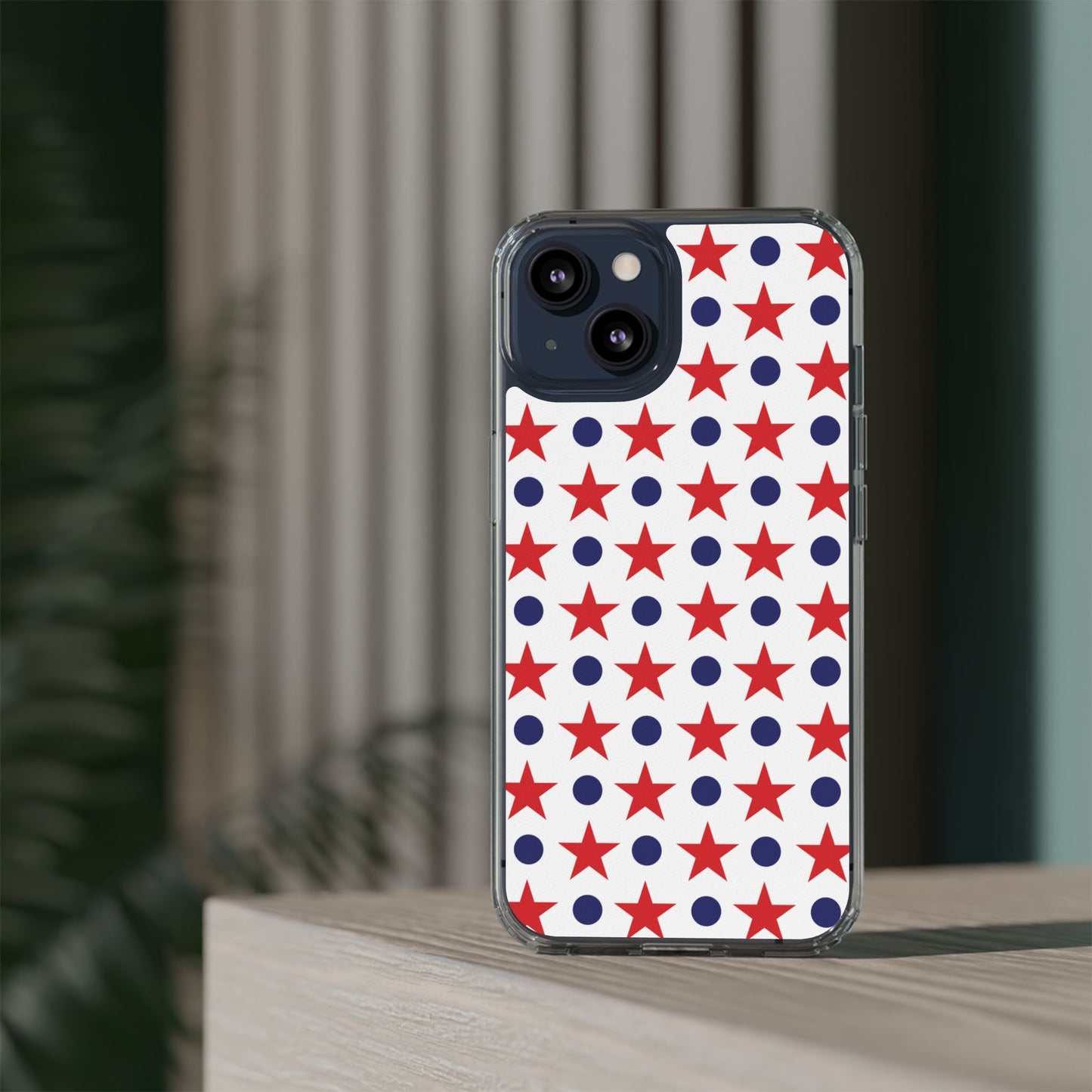 Patriotic Stars and Dots Phone Case