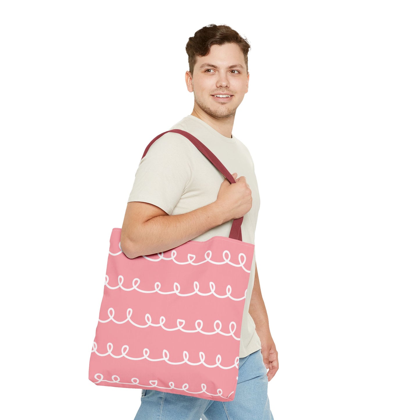 Pink Swirl Delight Tote Bag