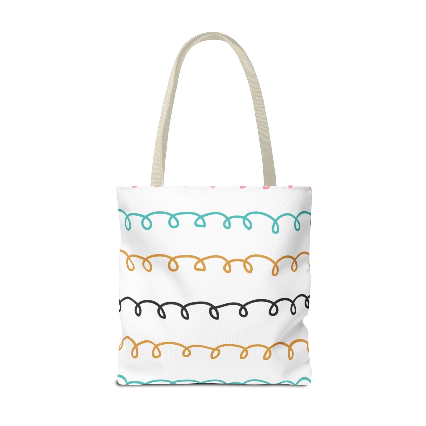 Colorful Swirl Stripe Tote Bag