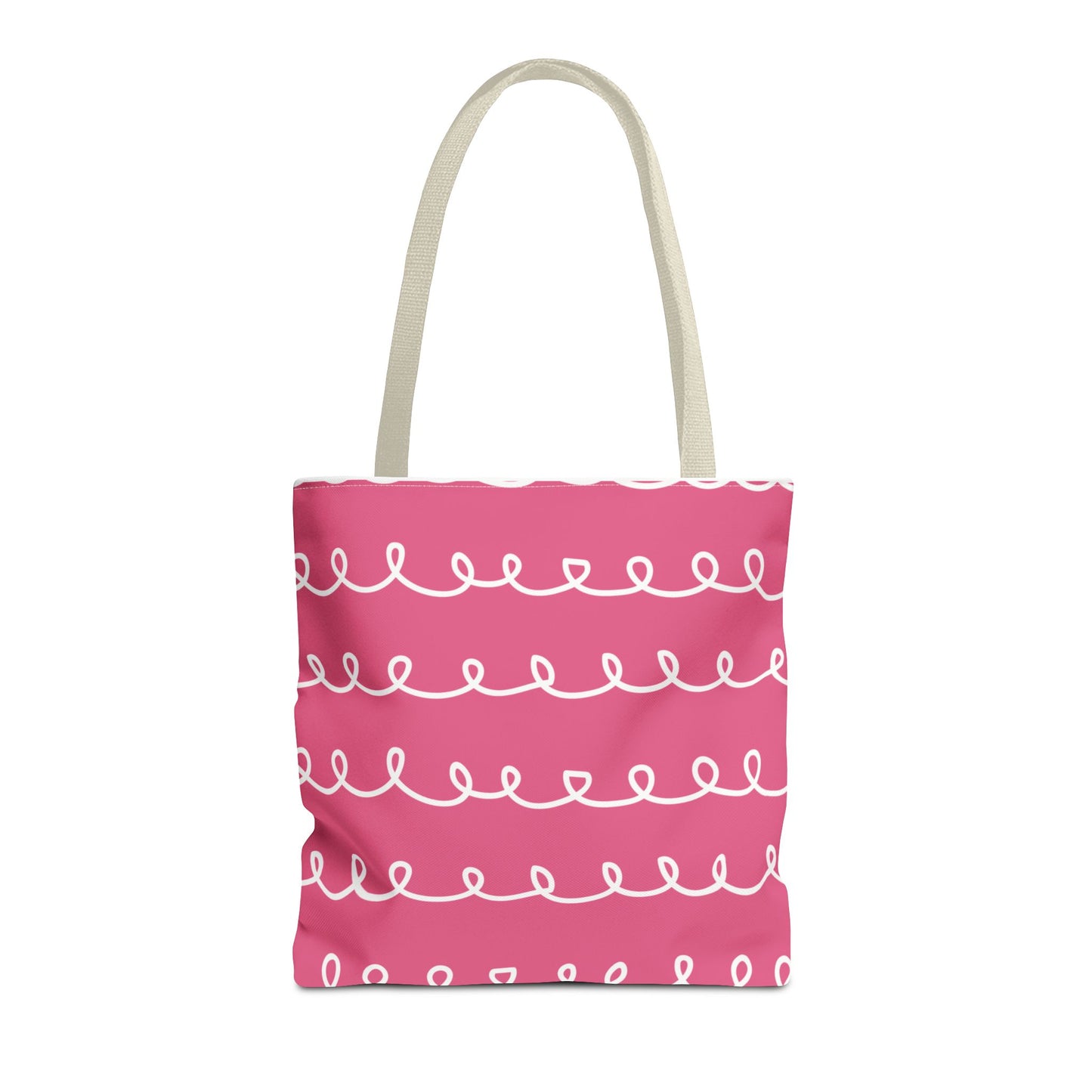 Pink Swirl Tote Bag