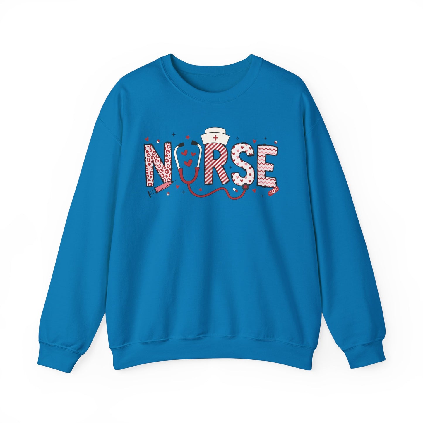 Nurse Valentine Doodle Crewneck