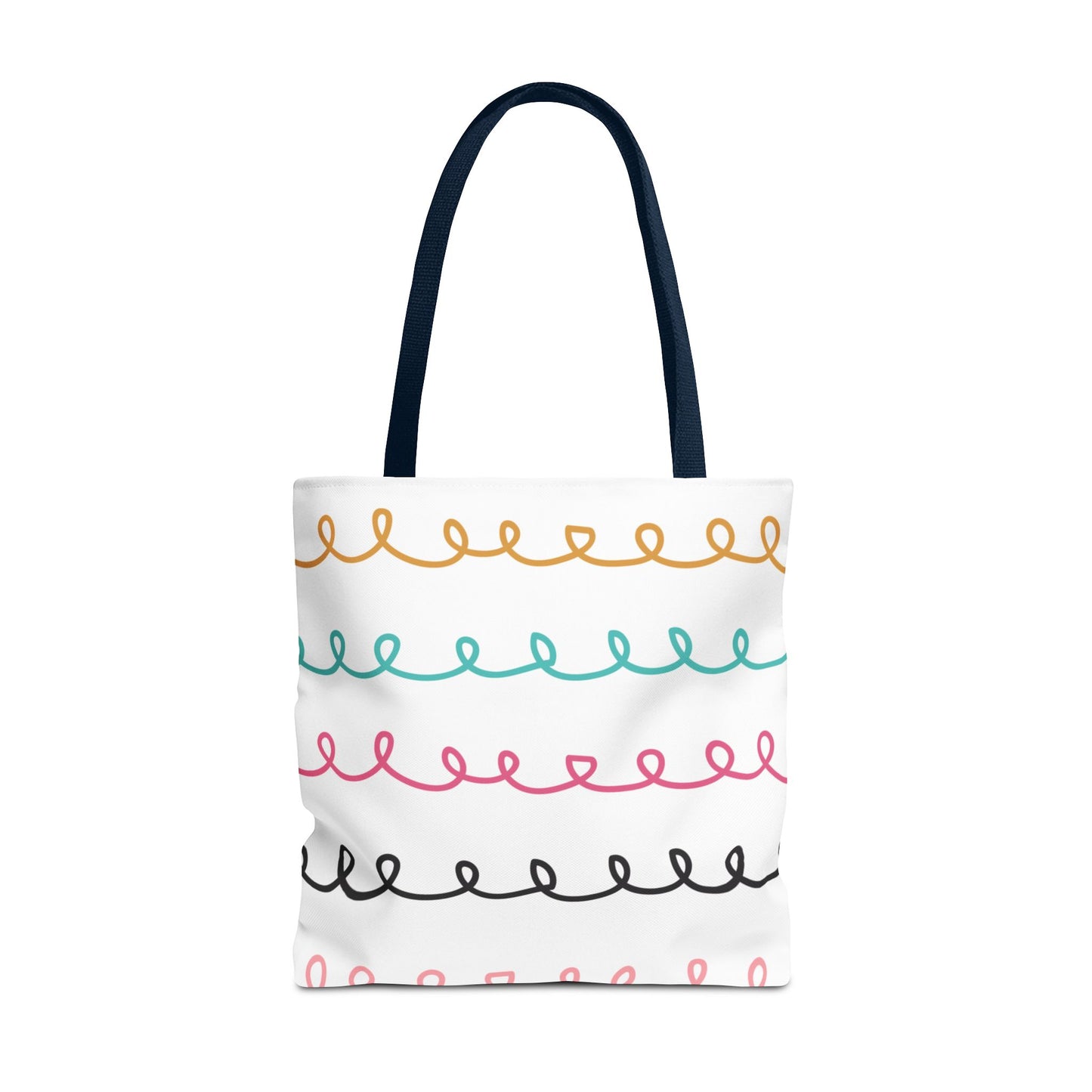 Colorful Swirl Stripe Tote Bag