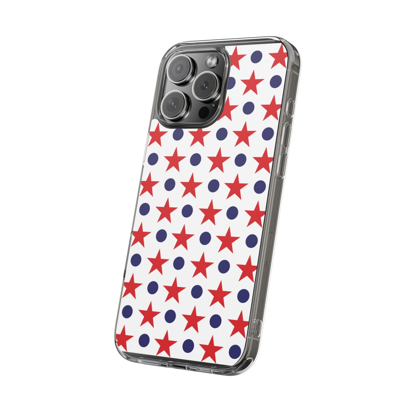 Patriotic Stars and Dots Phone Case