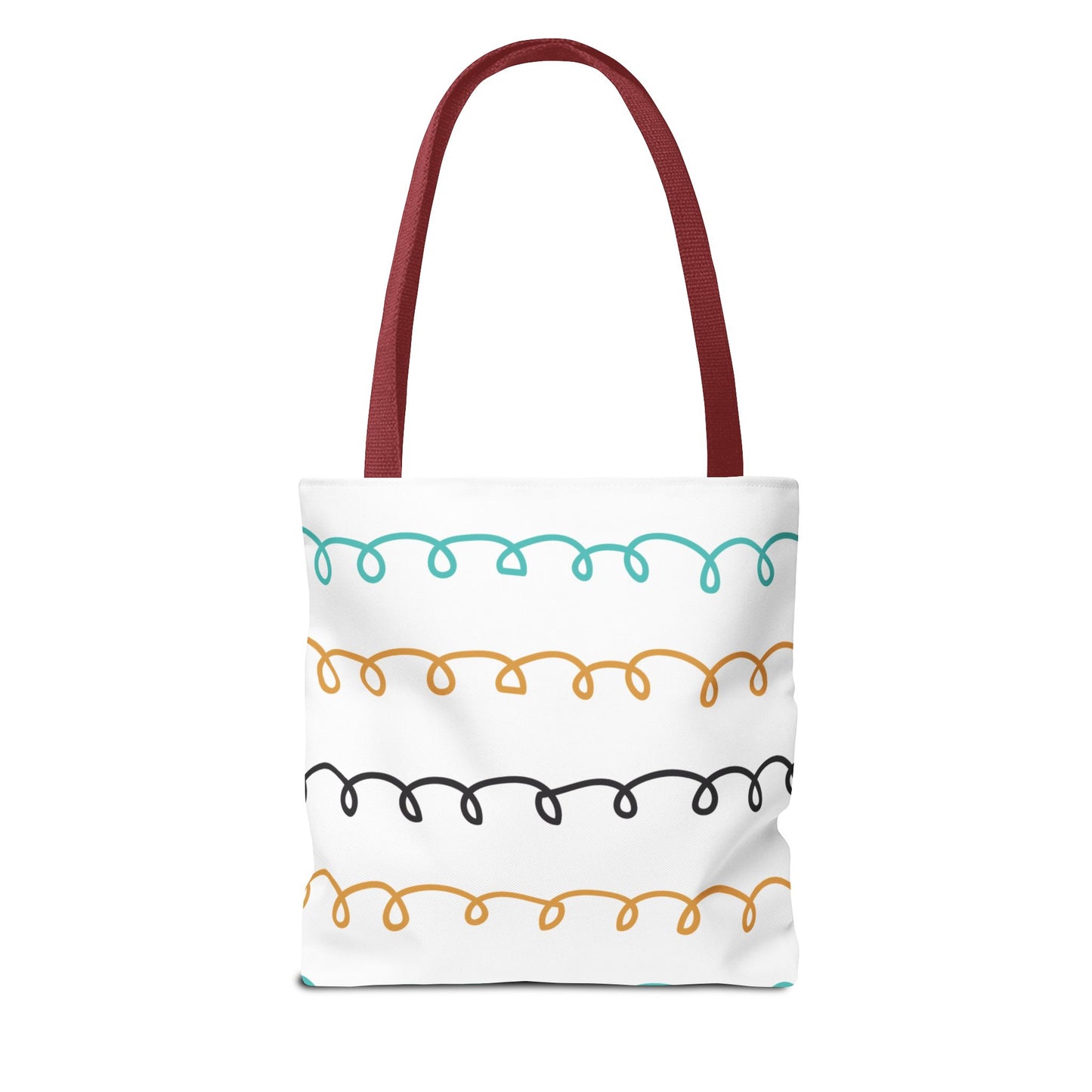 Colorful Swirl Stripe Tote Bag