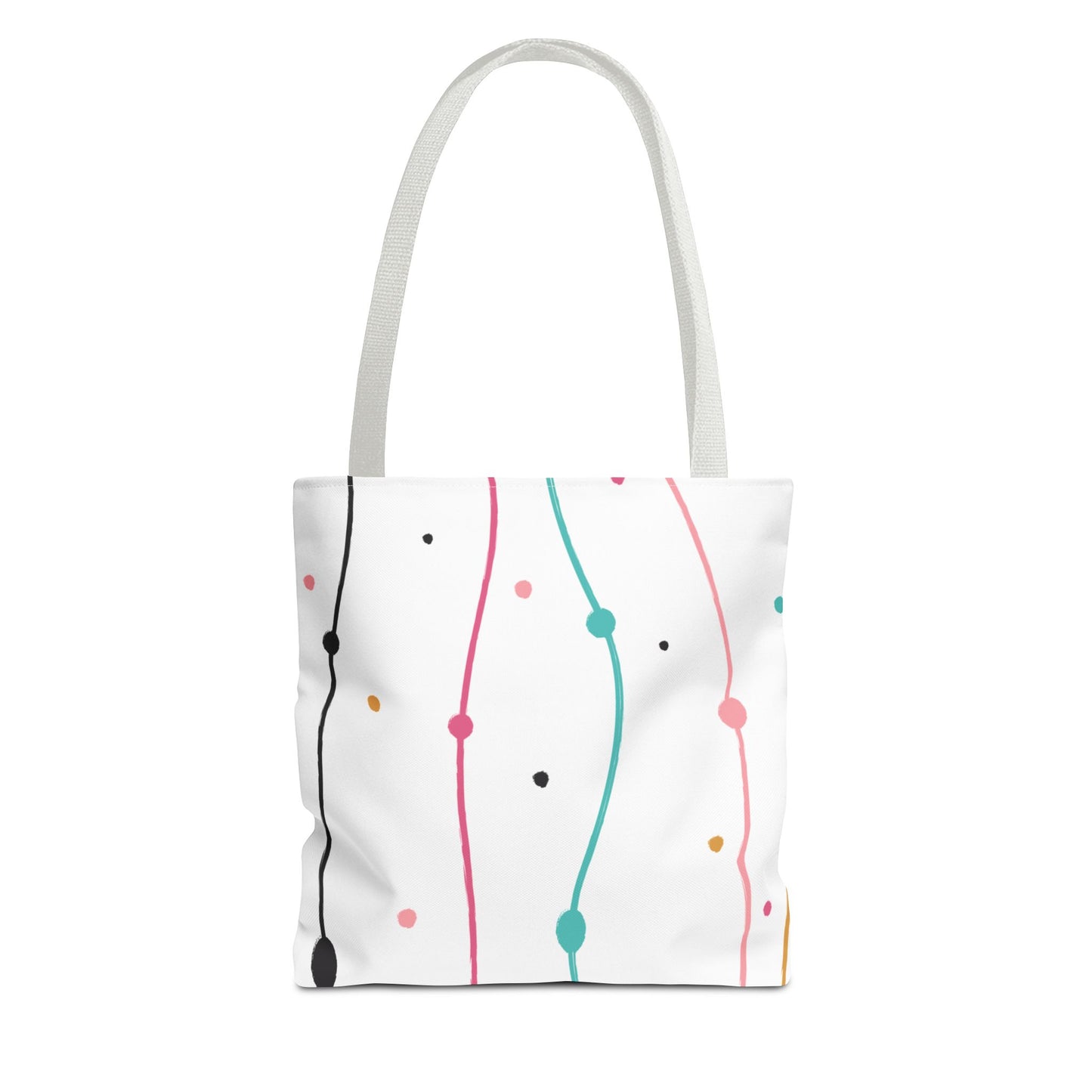 Abstract Lines Dots Tote Bag