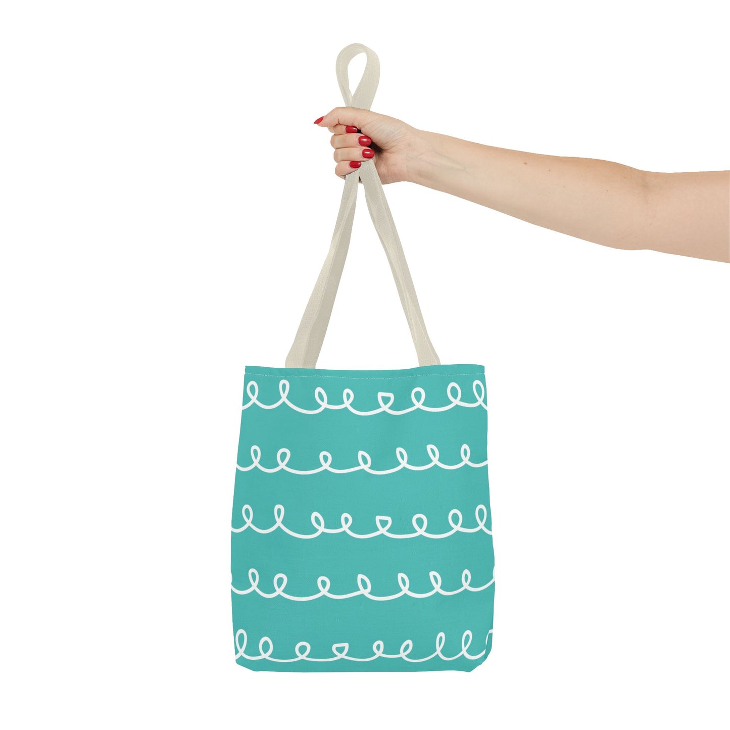 Turquoise Swirl Tote Bag