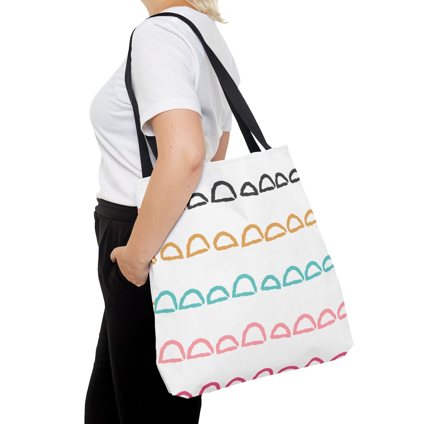 Rainbow Arch Stripes Tote Bag