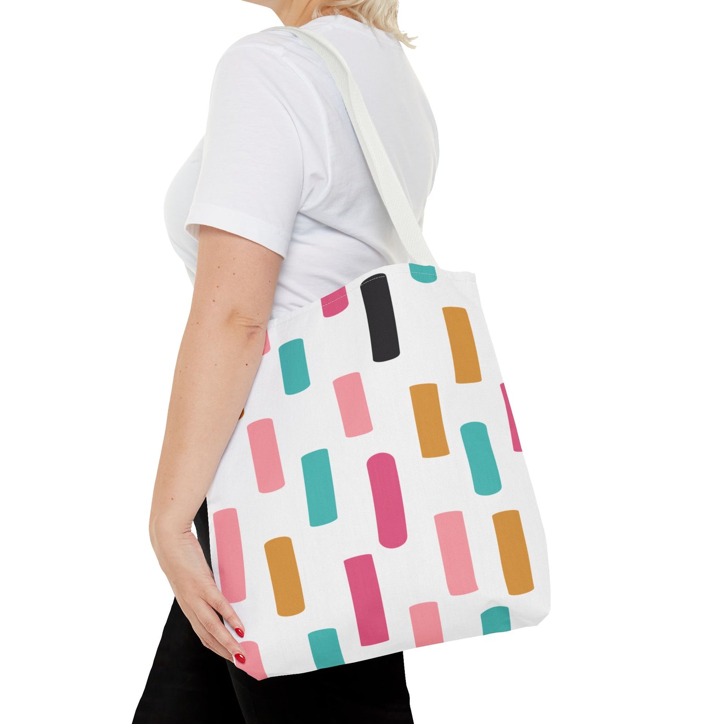 Color Block Confetti Tote Bag