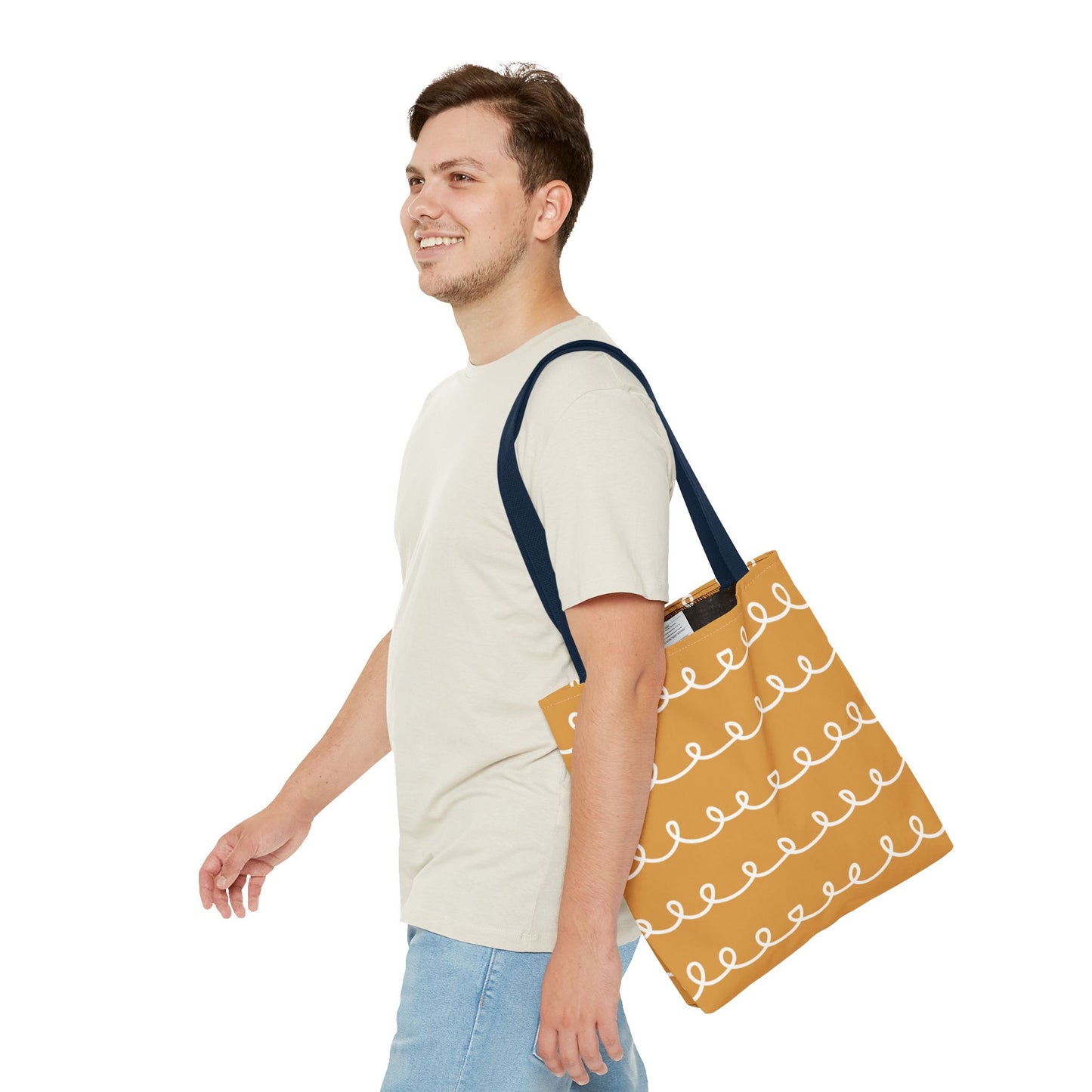 Golden Swirl Tote Bag