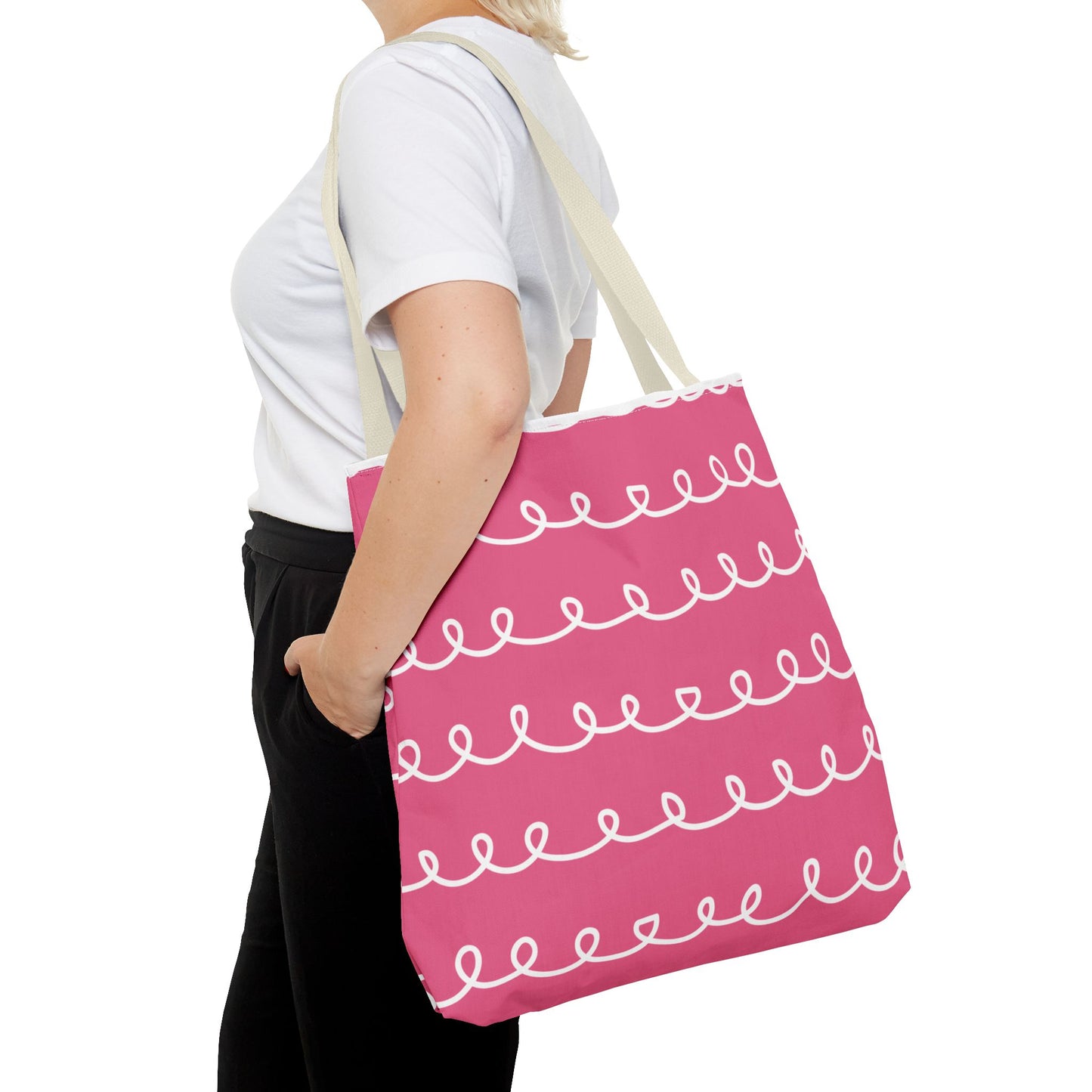 Pink Swirl Tote Bag