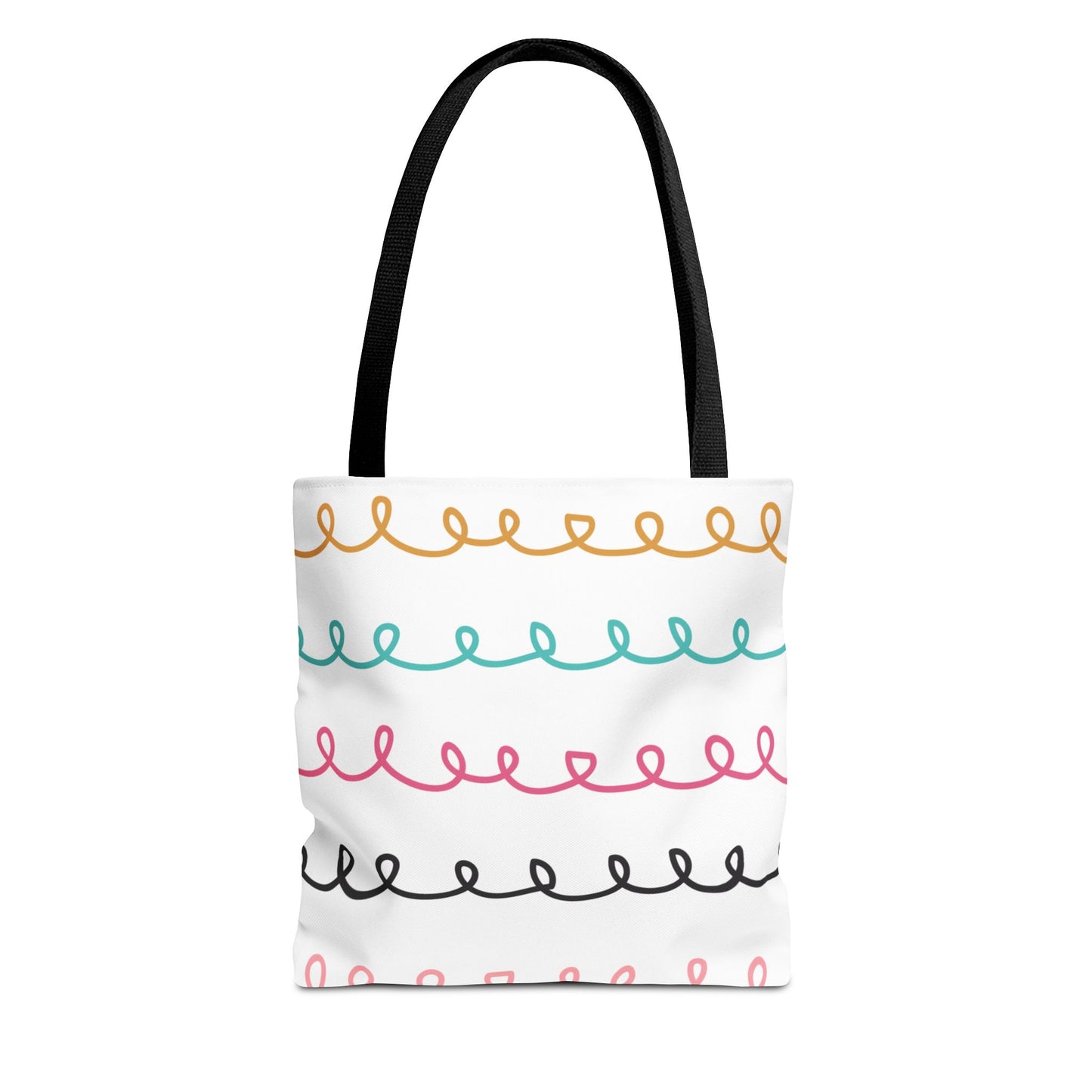 Colorful Swirl Stripe Tote Bag