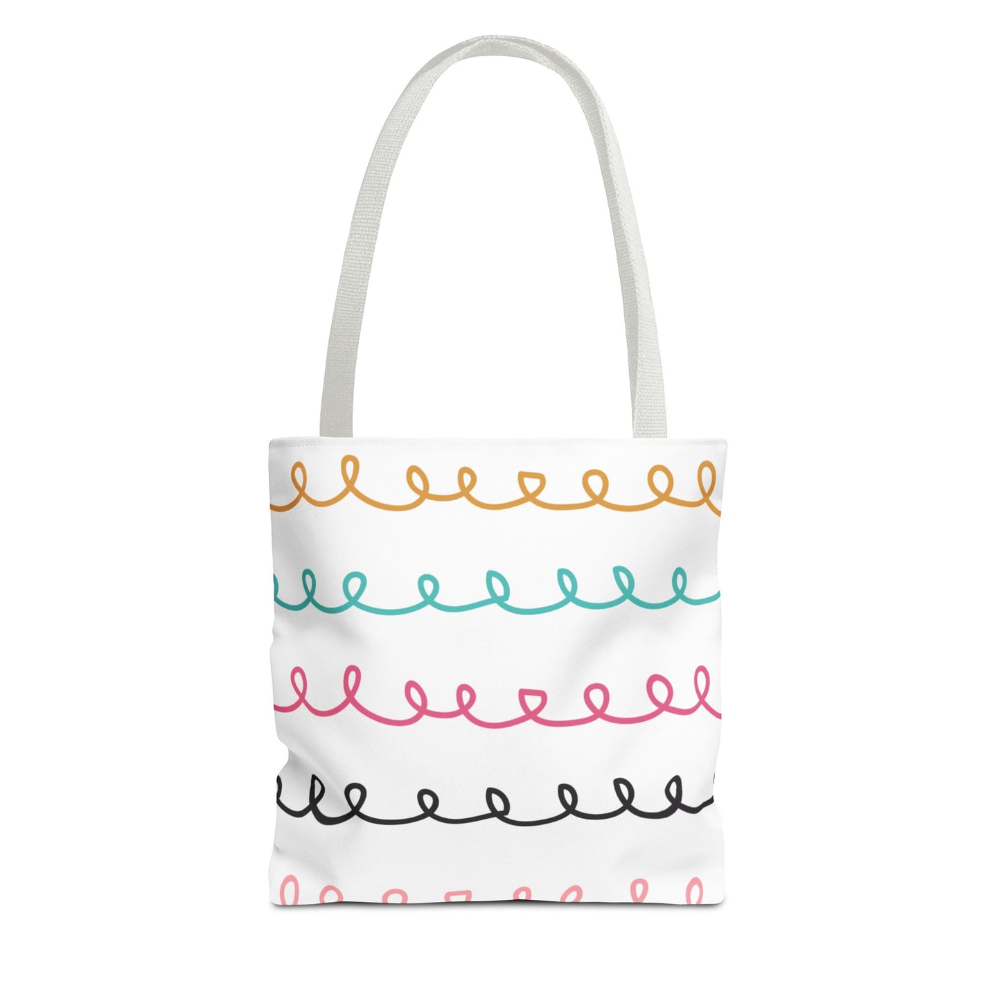 Colorful Swirl Stripe Tote Bag