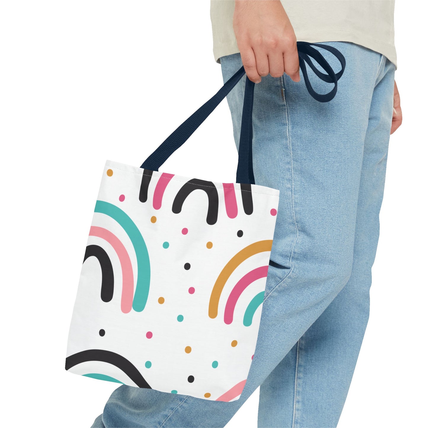 Rainbow Dots Tote Bag