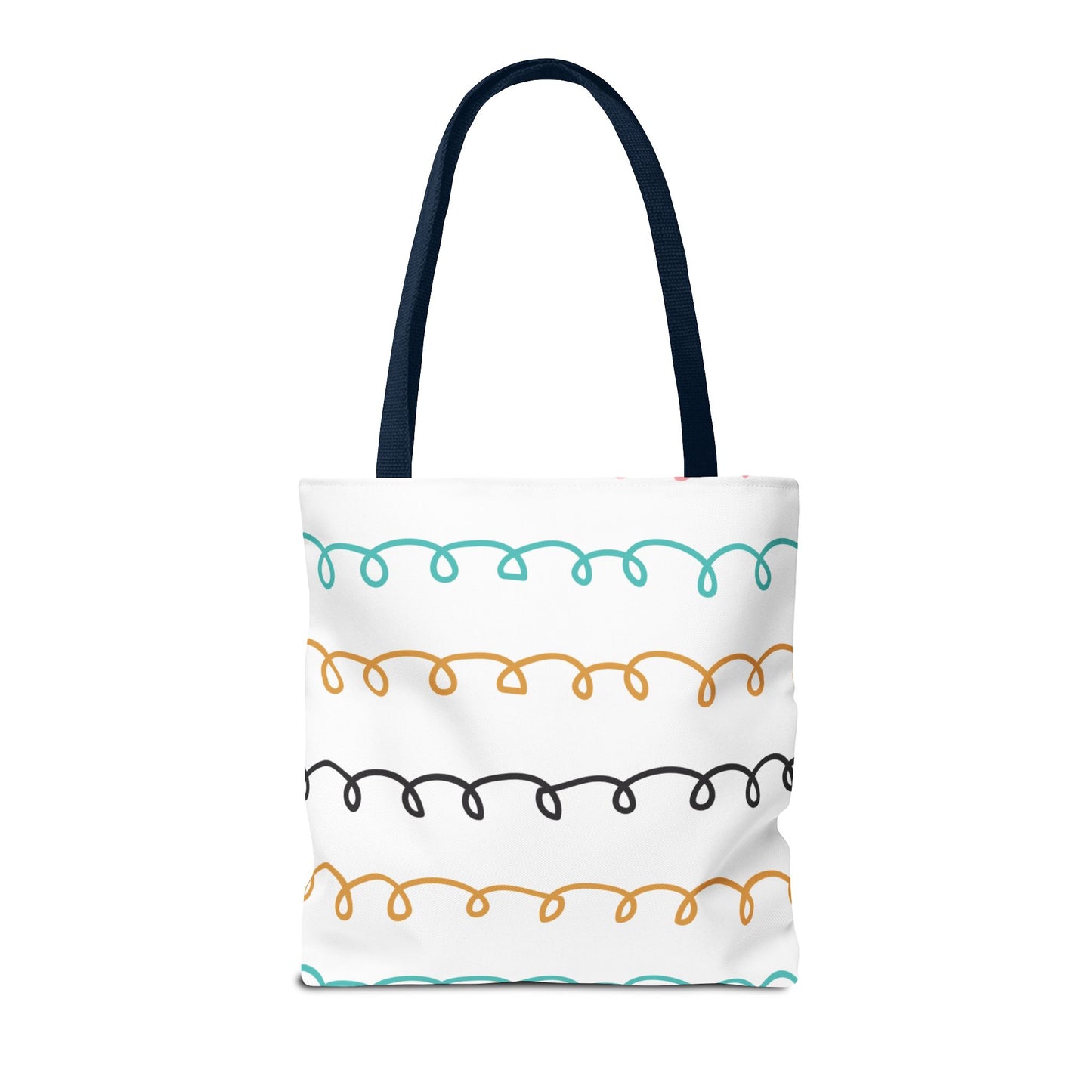 Colorful Swirl Stripe Tote Bag