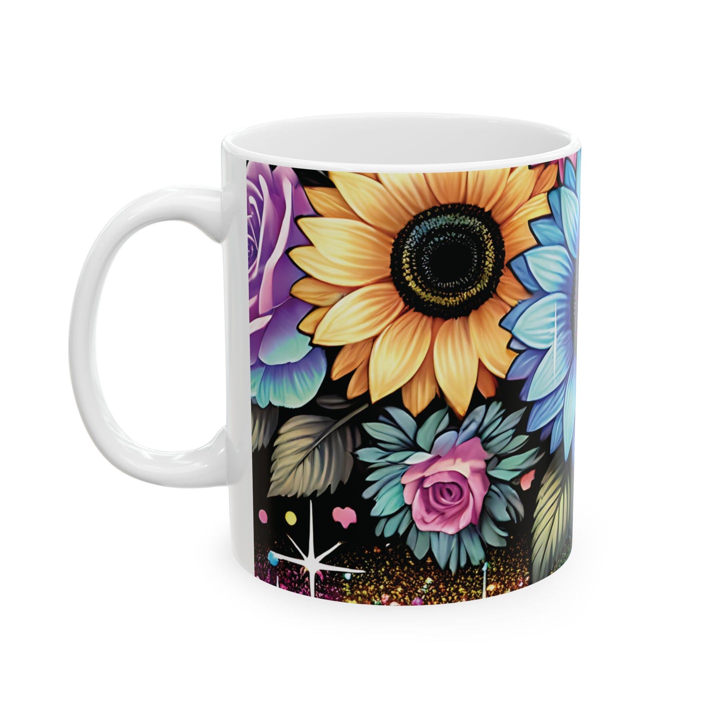 Vibrant Bloom Ceramic Mug