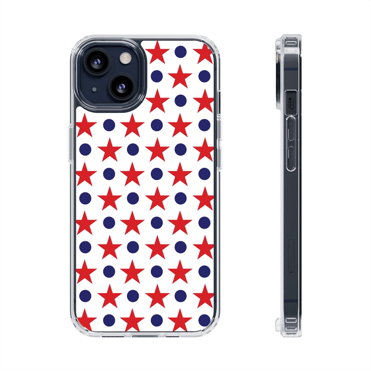 Patriotic Stars and Dots Phone Case