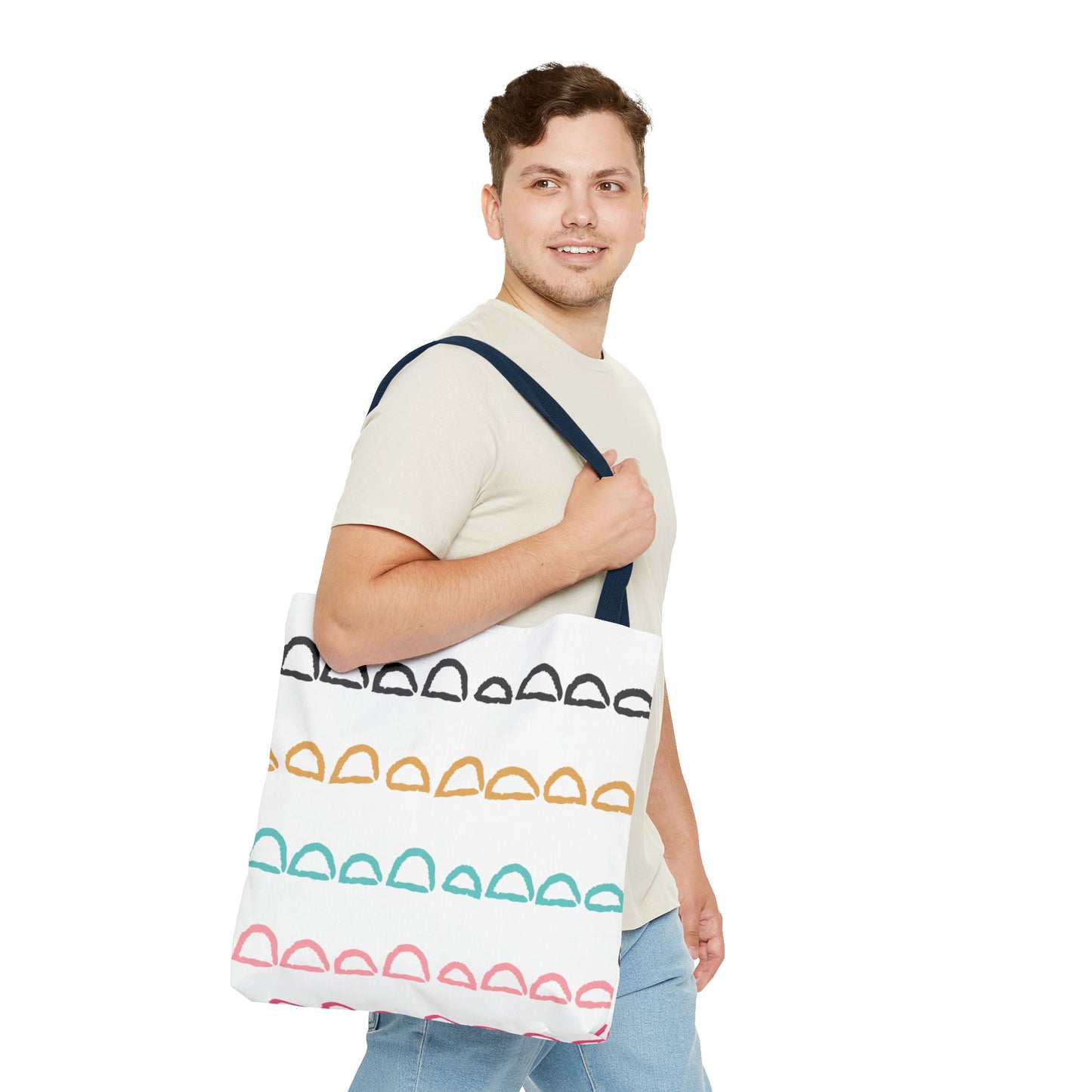 Rainbow Arch Stripes Tote Bag