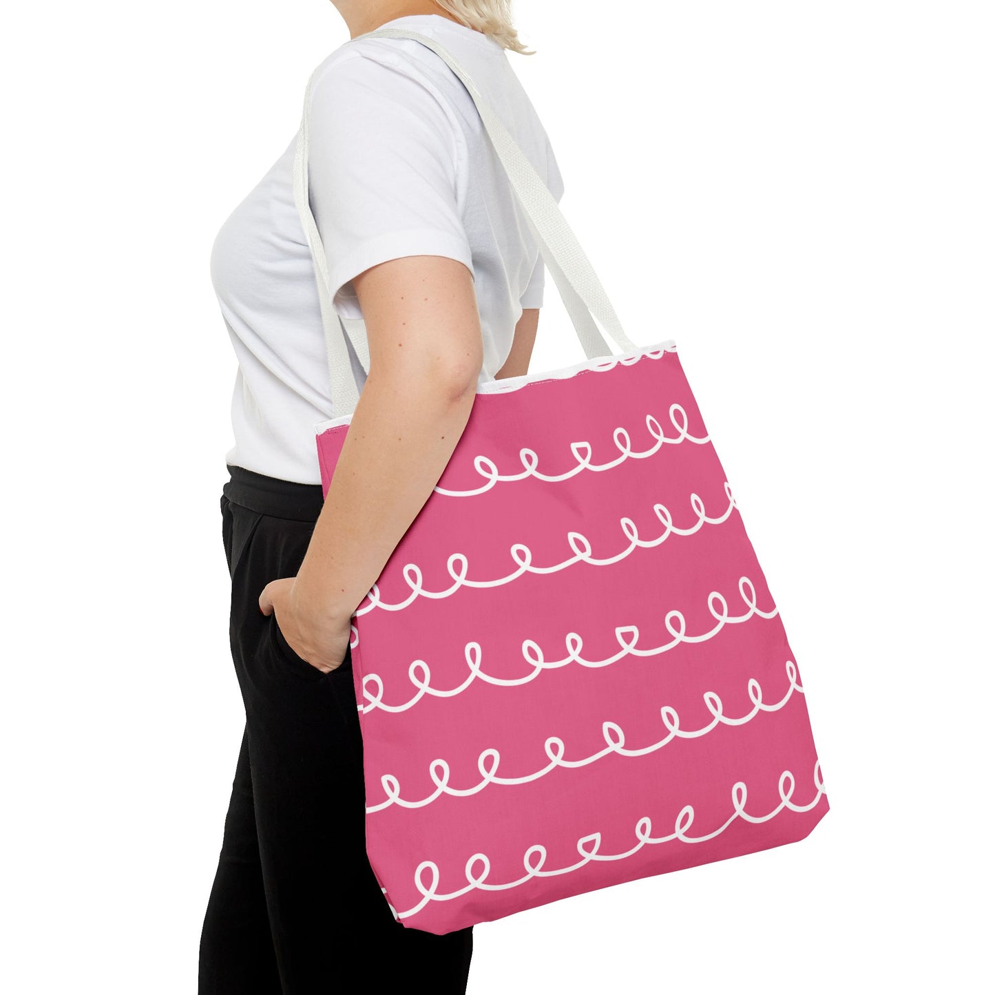 Pink Swirl Tote Bag