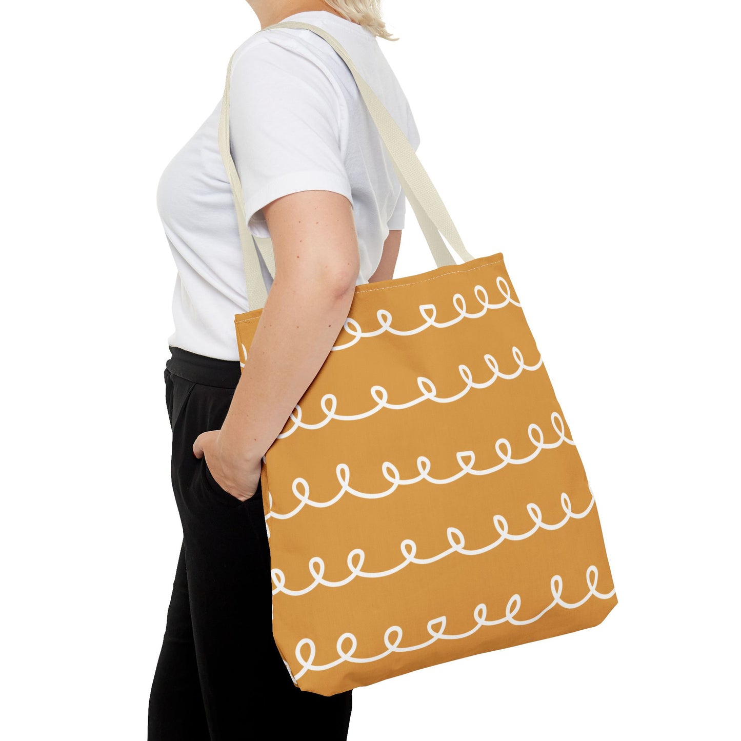 Golden Swirl Tote Bag