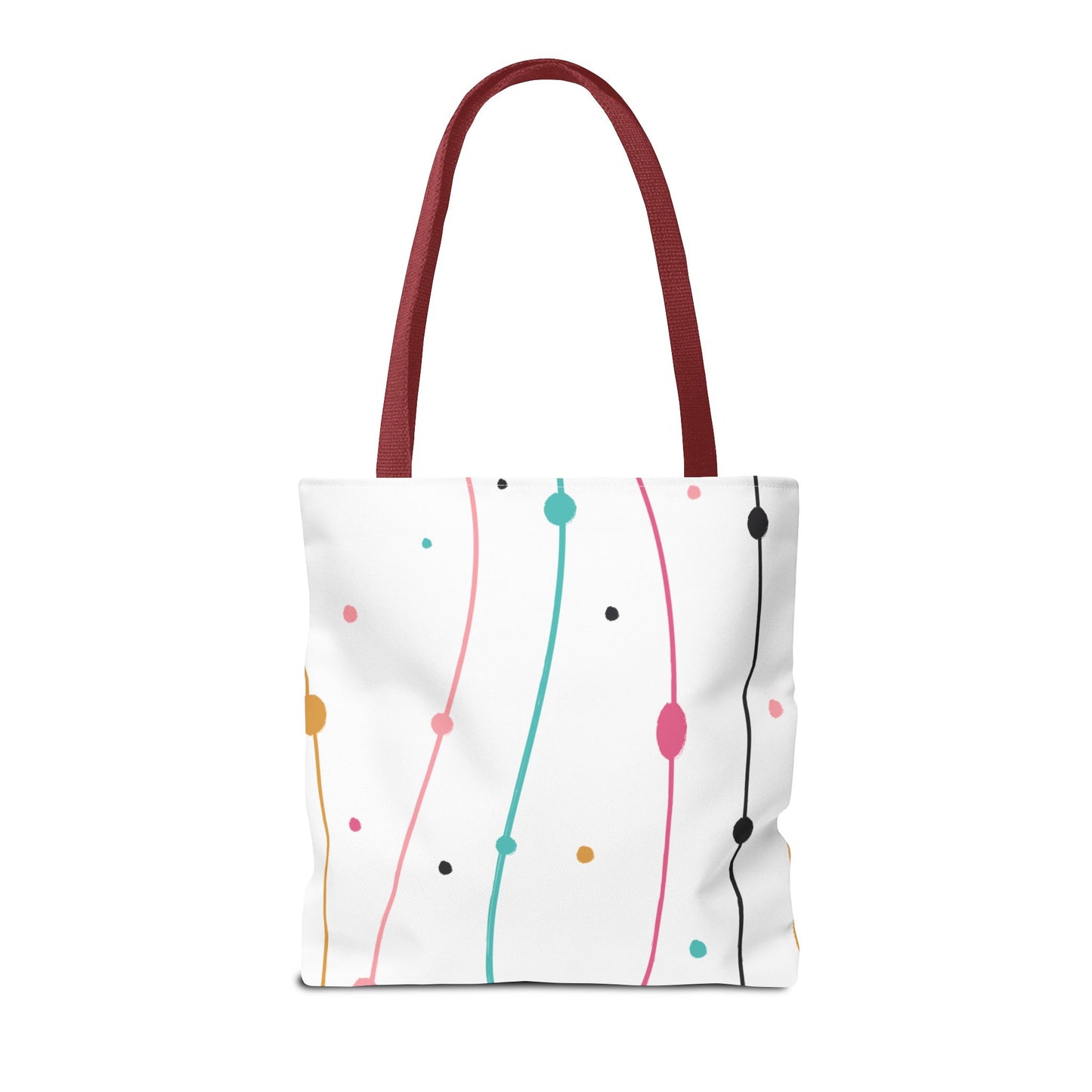 Abstract Lines Dots Tote Bag