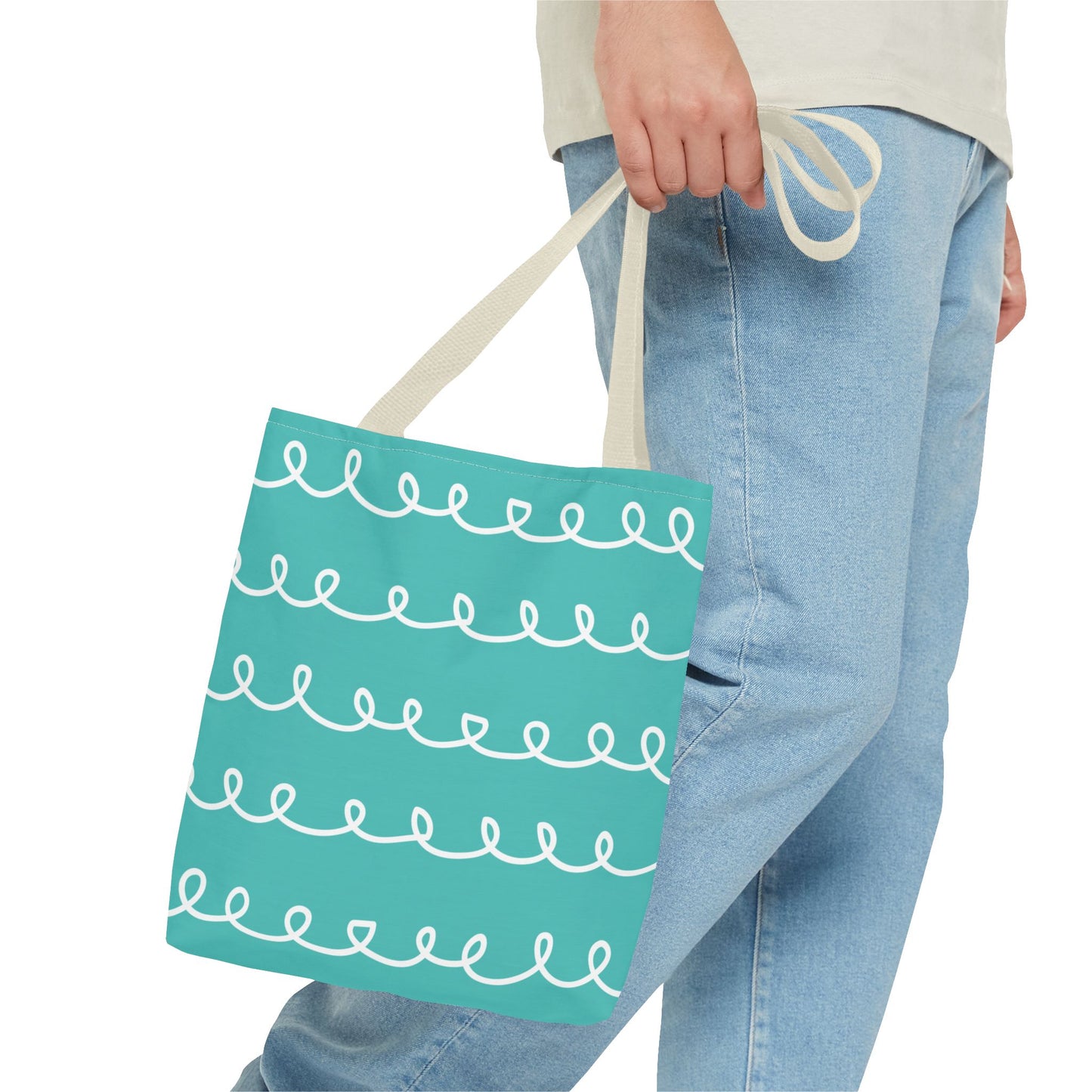 Turquoise Swirl Tote Bag