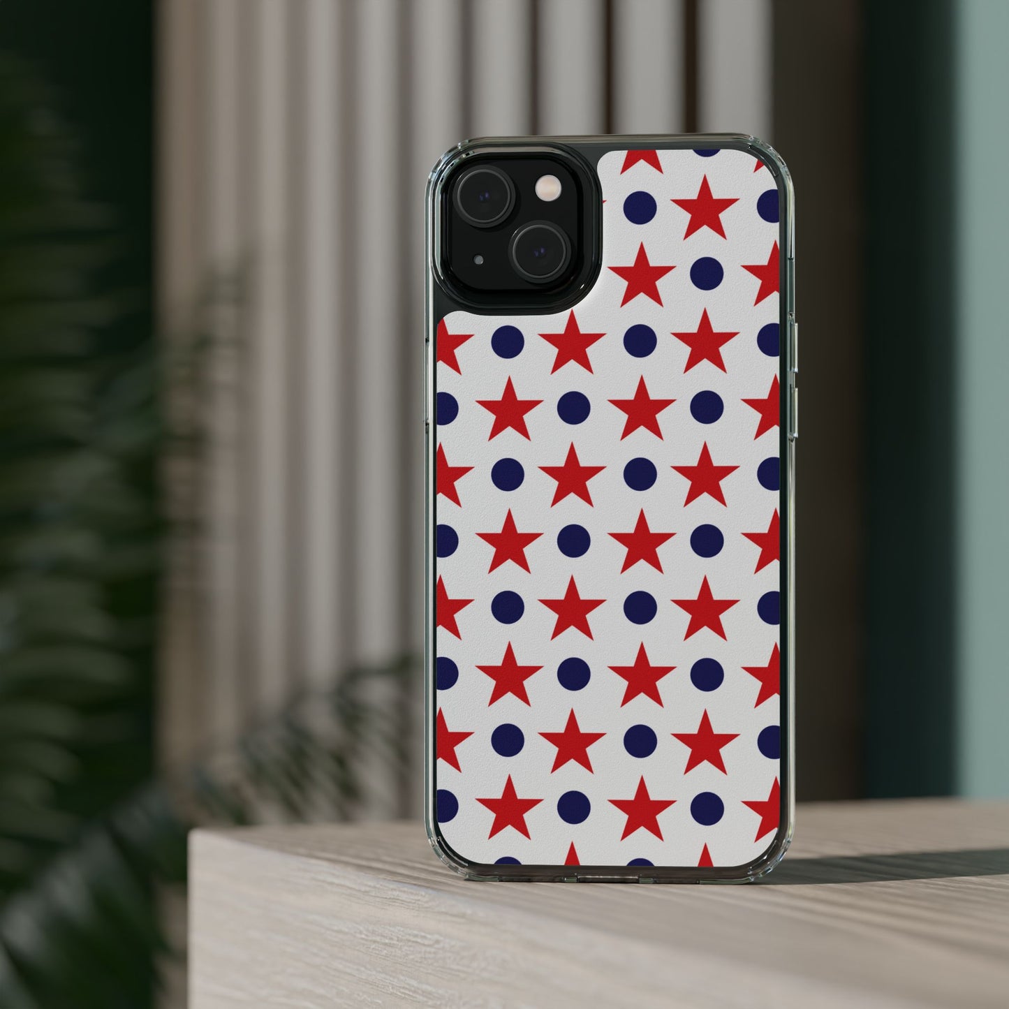 Patriotic Stars and Dots Phone Case