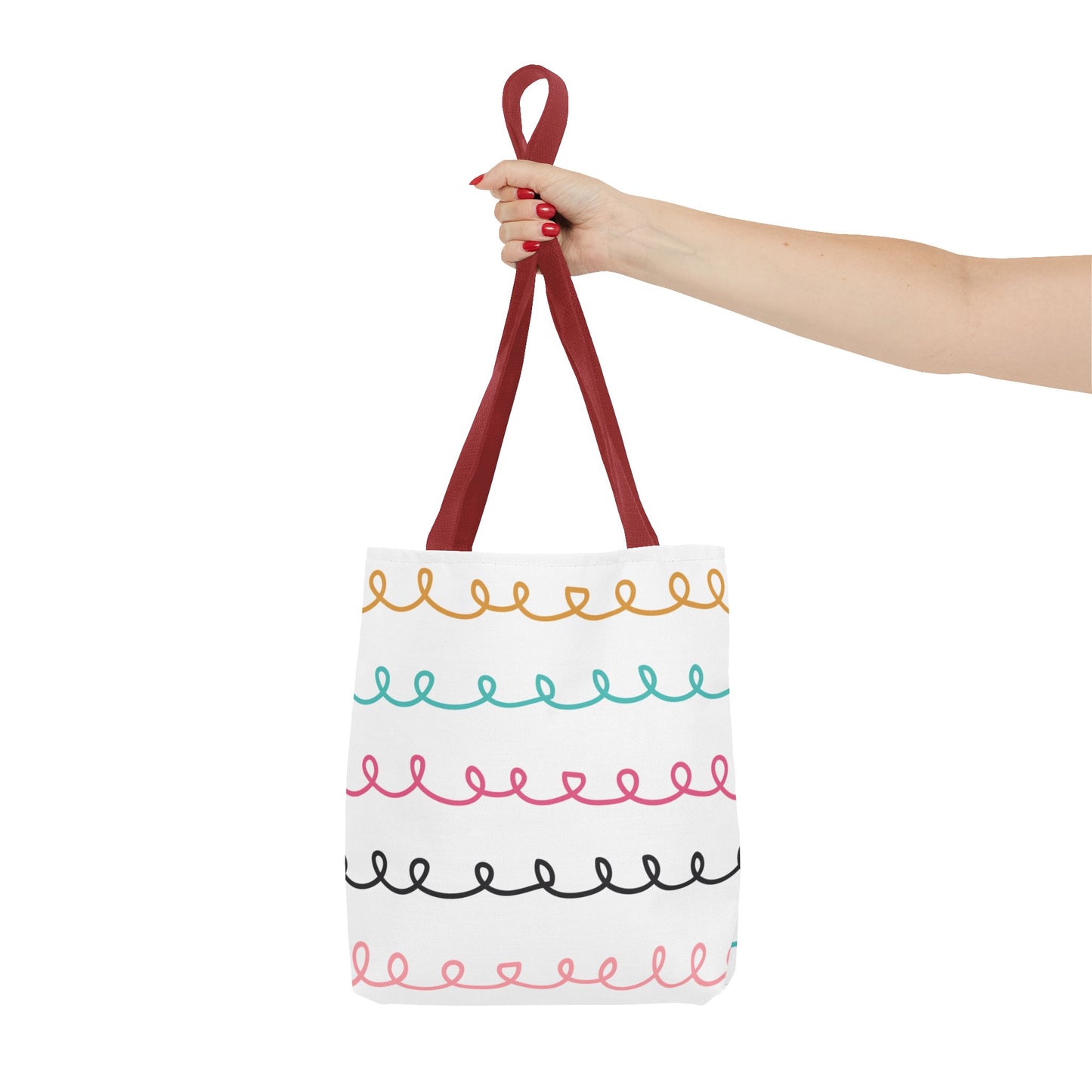 Colorful Swirl Stripe Tote Bag