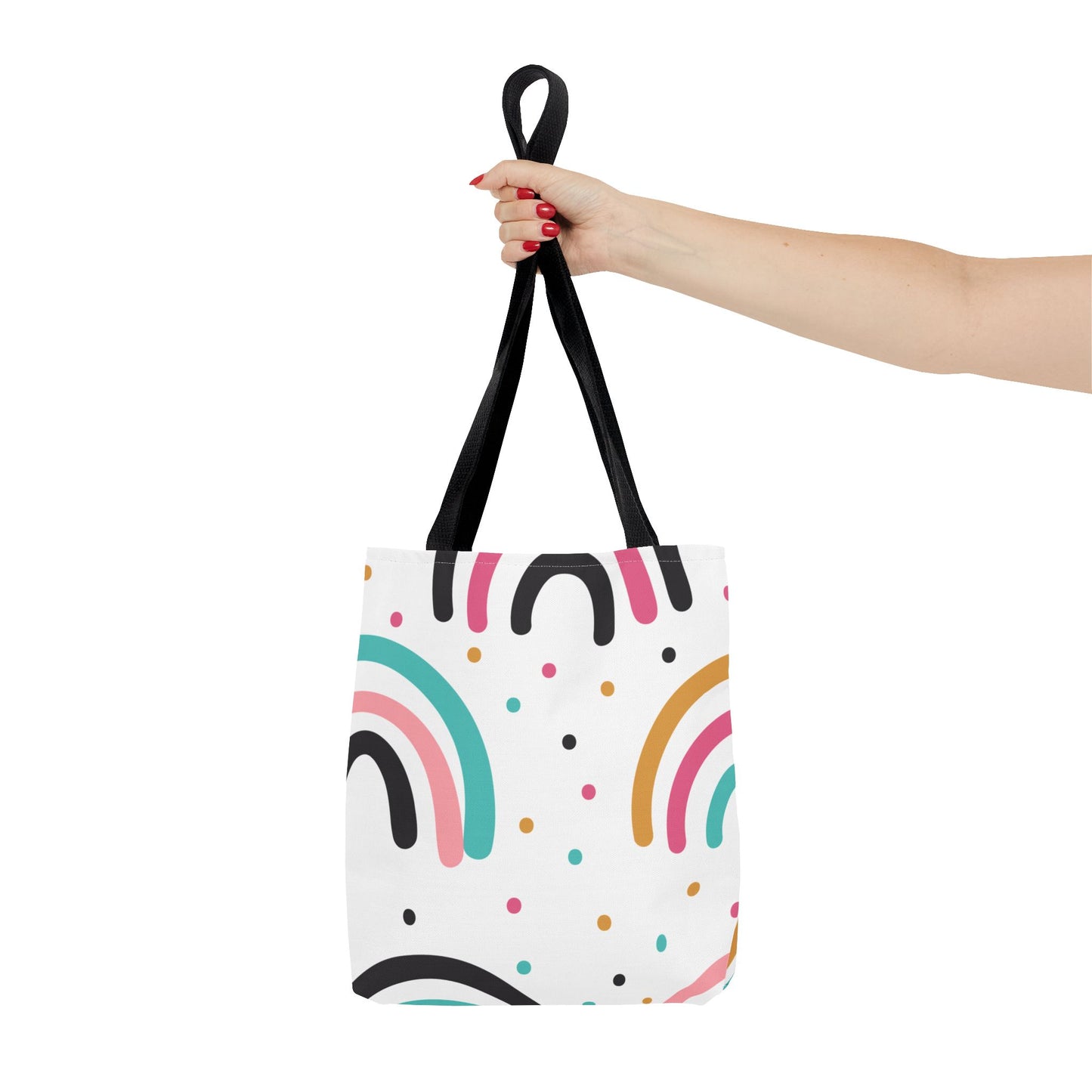 Rainbow Dots Tote Bag