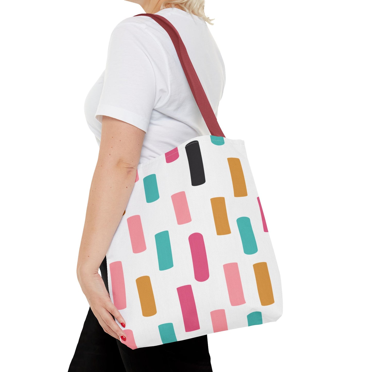 Color Block Confetti Tote Bag