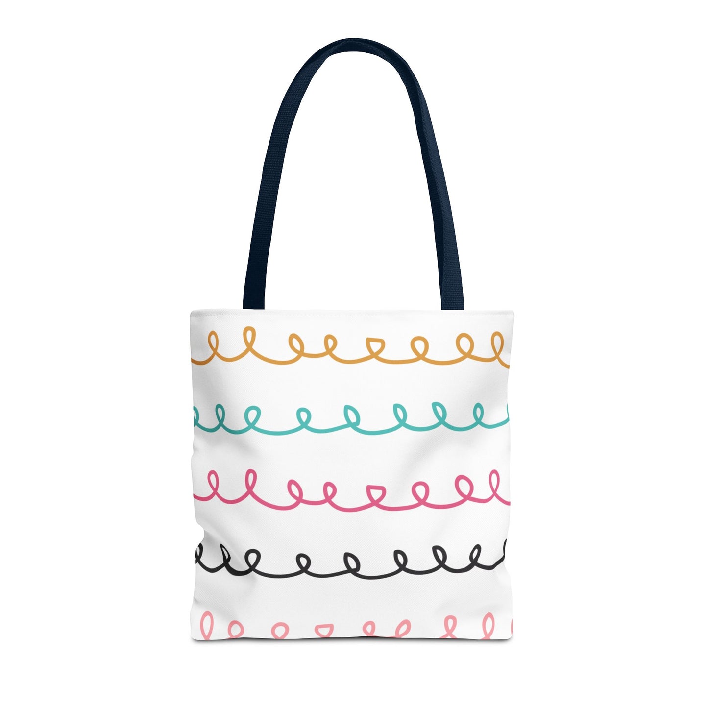 Colorful Swirl Stripe Tote Bag