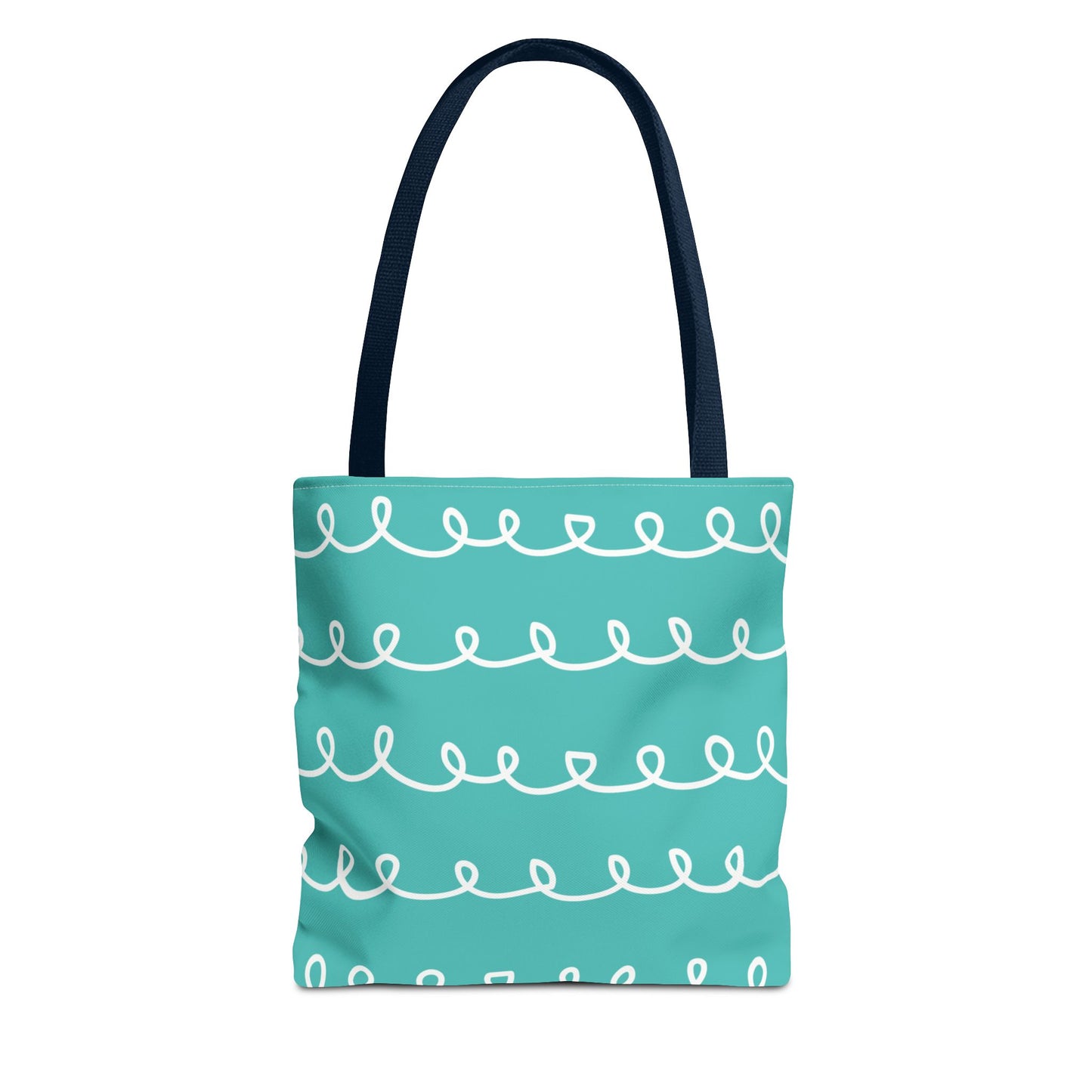 Turquoise Swirl Tote Bag