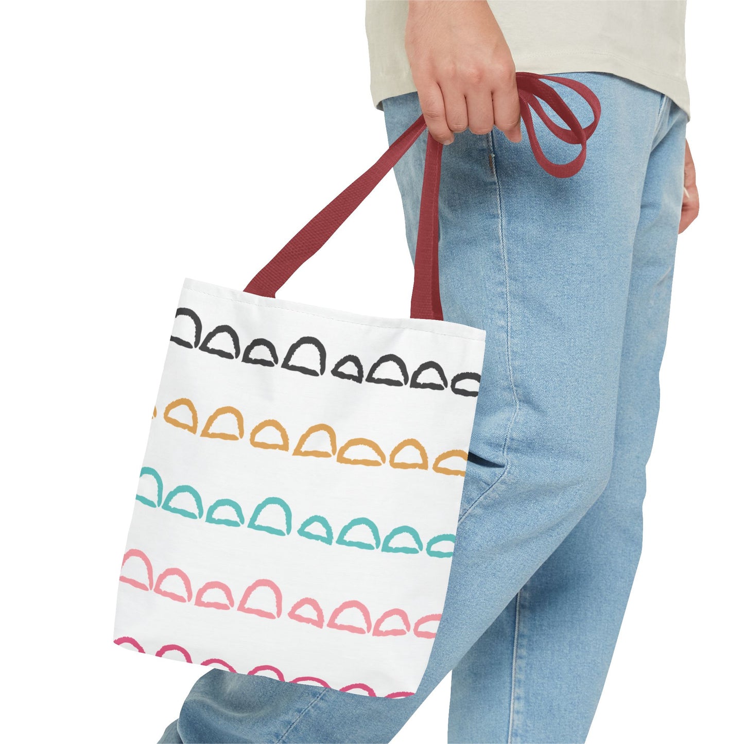 Rainbow Arch Stripes Tote Bag