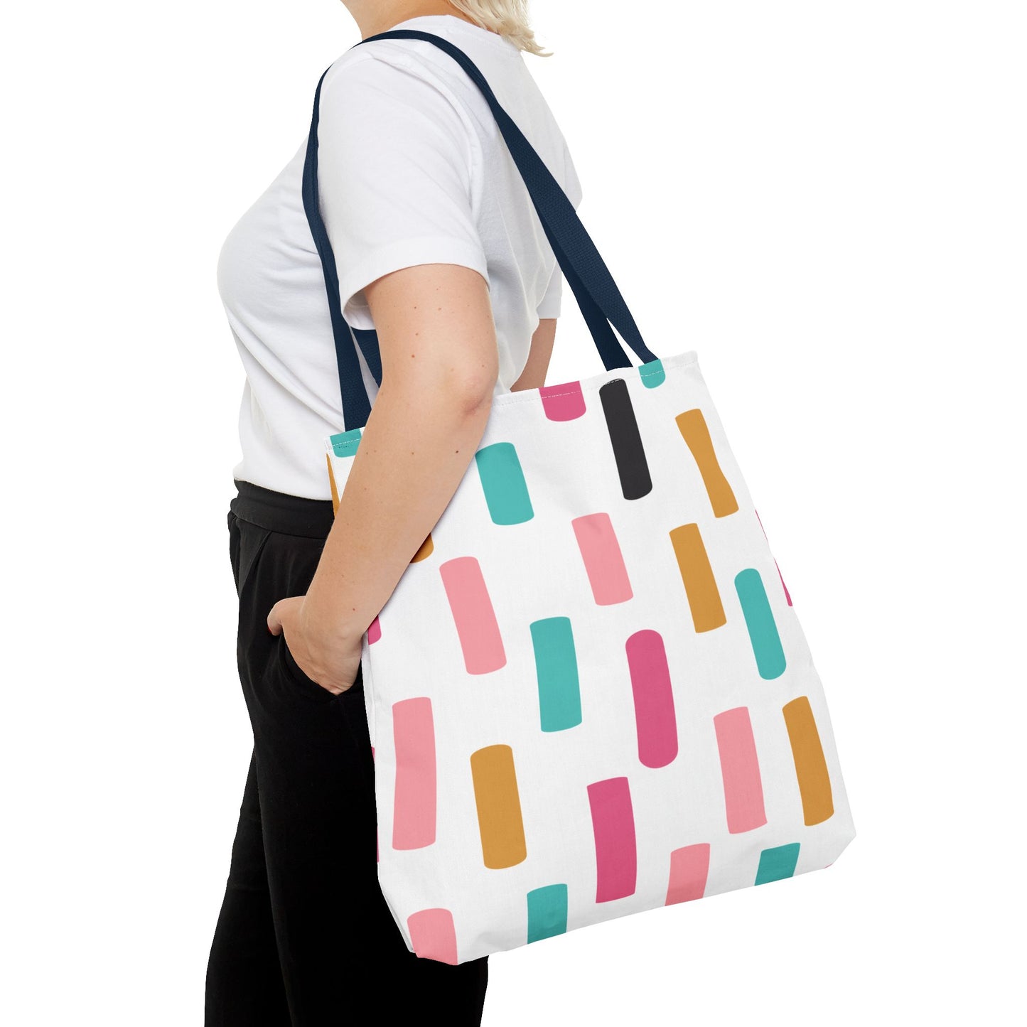 Color Block Confetti Tote Bag