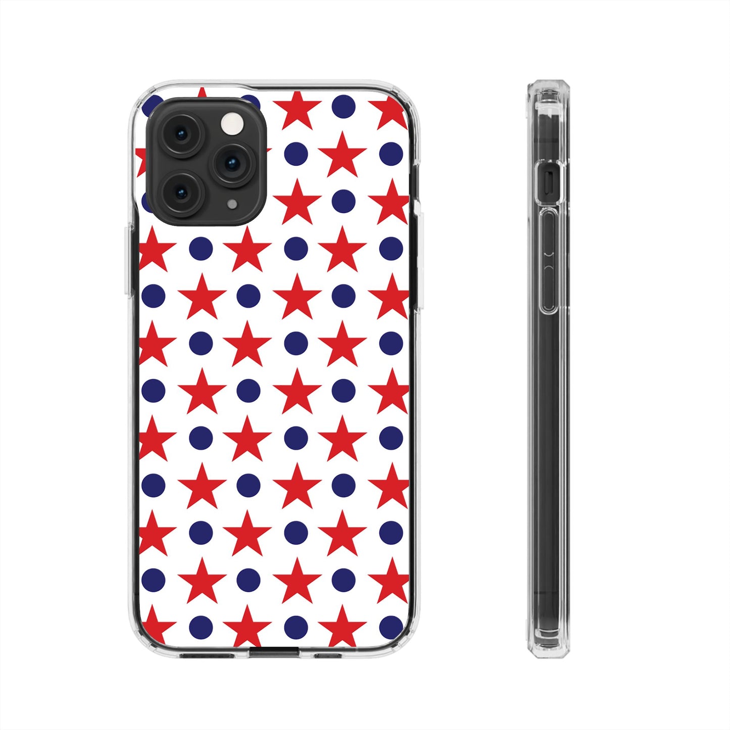 Patriotic Stars and Dots Phone Case