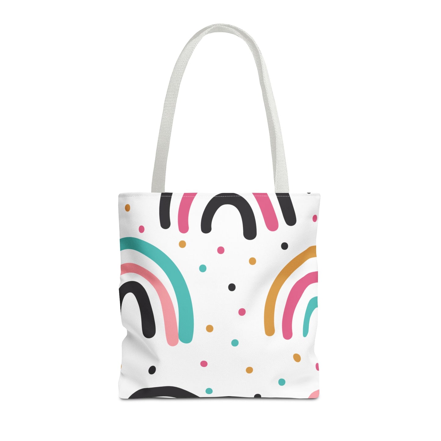 Rainbow Dots Tote Bag