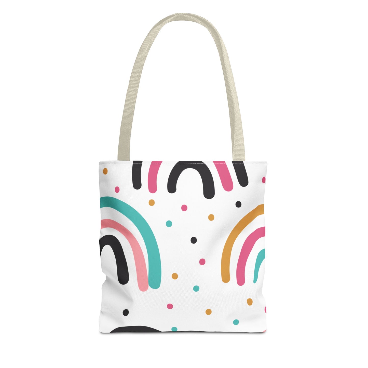 Rainbow Dots Tote Bag