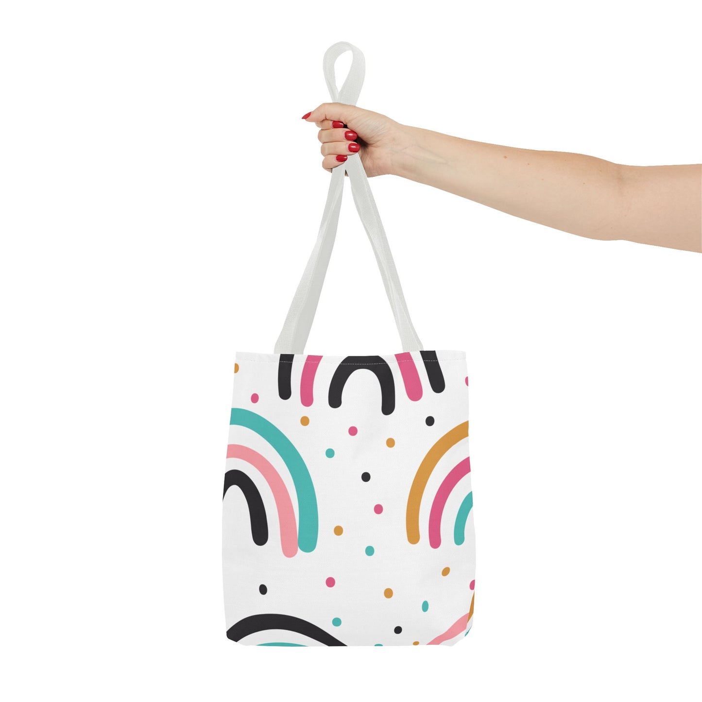 Rainbow Dots Tote Bag