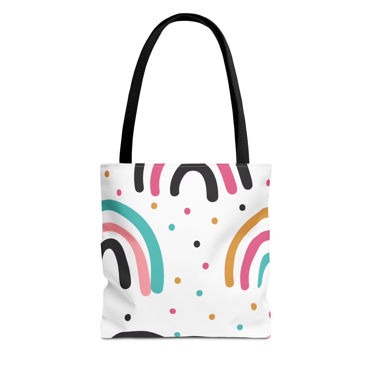 Rainbow Dots Tote Bag