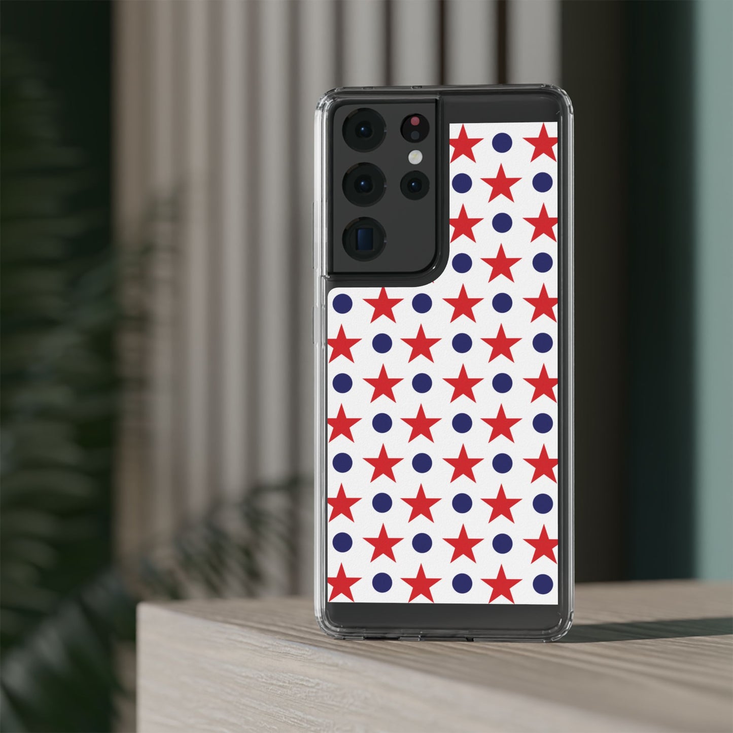 Patriotic Stars and Dots Phone Case