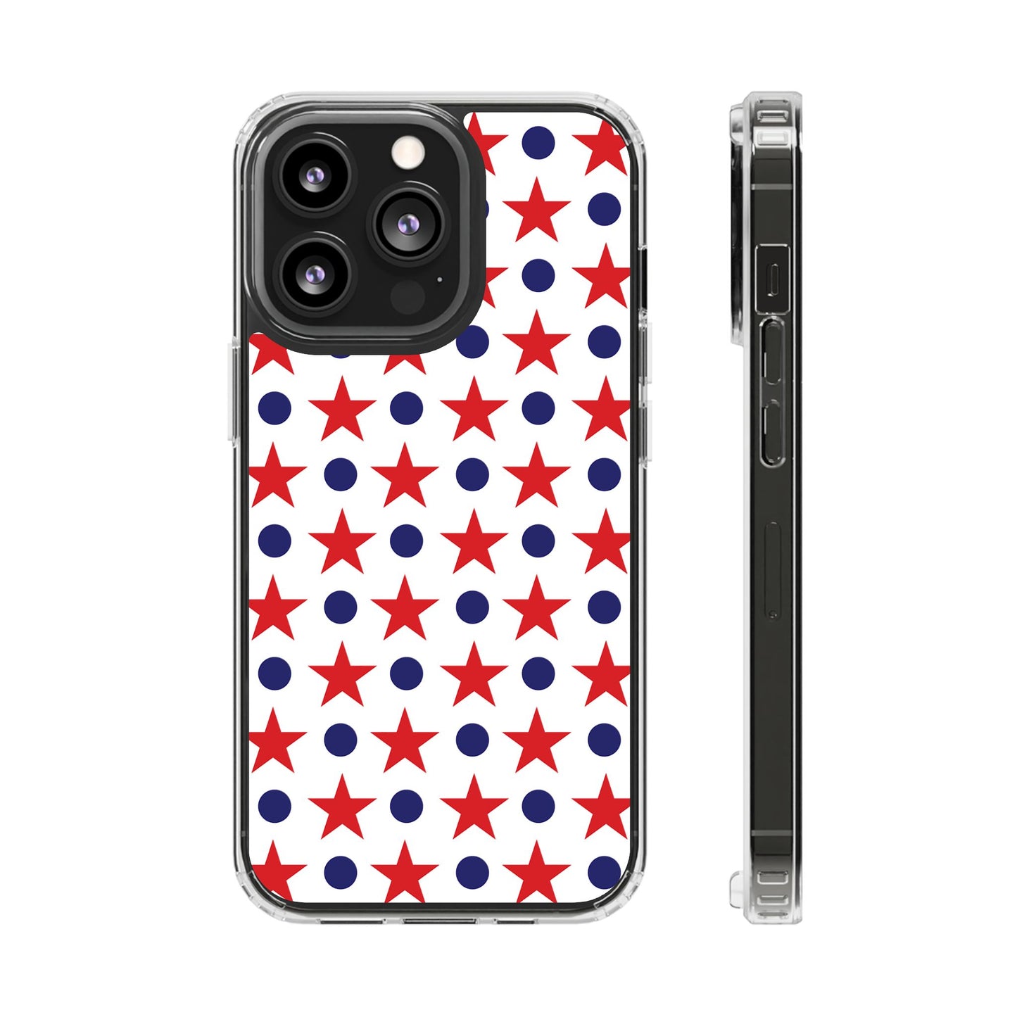 Patriotic Stars and Dots Phone Case