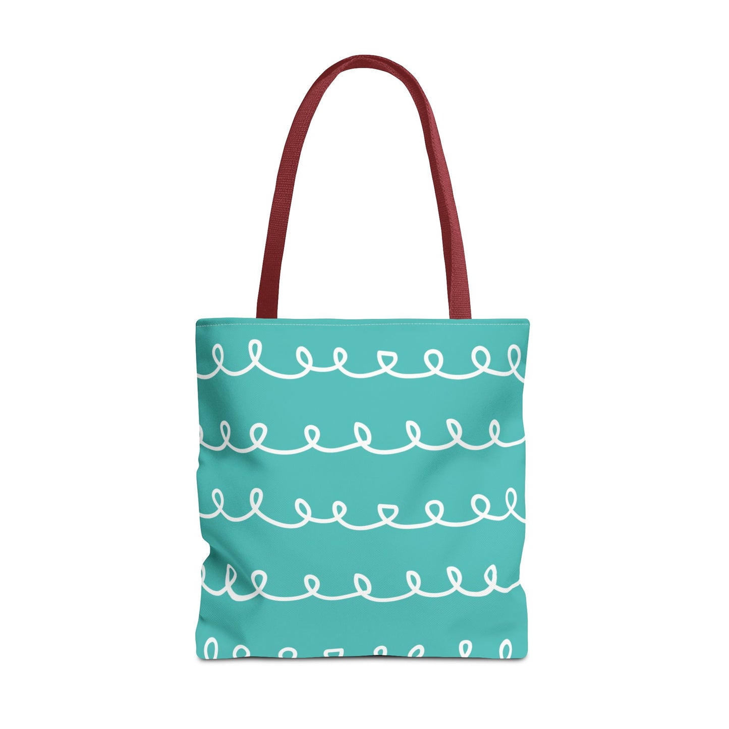 Turquoise Swirl Tote Bag